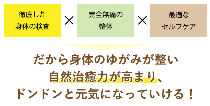 自然治癒力が高まり、ドンドンと元気になっていける!